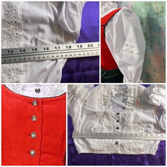 📌Authentic traditional high-quality Bavarian Dirndl with Blouse & Apron - Picture 6 of 14